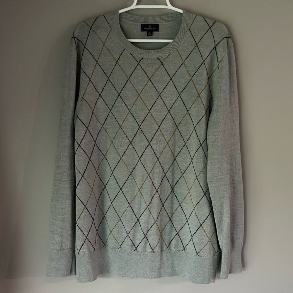 BROOKS BROTHERS Men’s Extra Fine Merino Wool Sweater